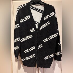 Niccolai Maglificio Women Boyfriend Black Cardigan “INFLUENCER” size L
